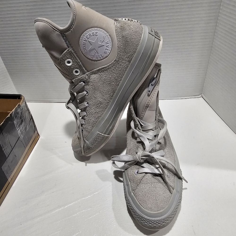 Converse Men's Gray High-Top Sneakers